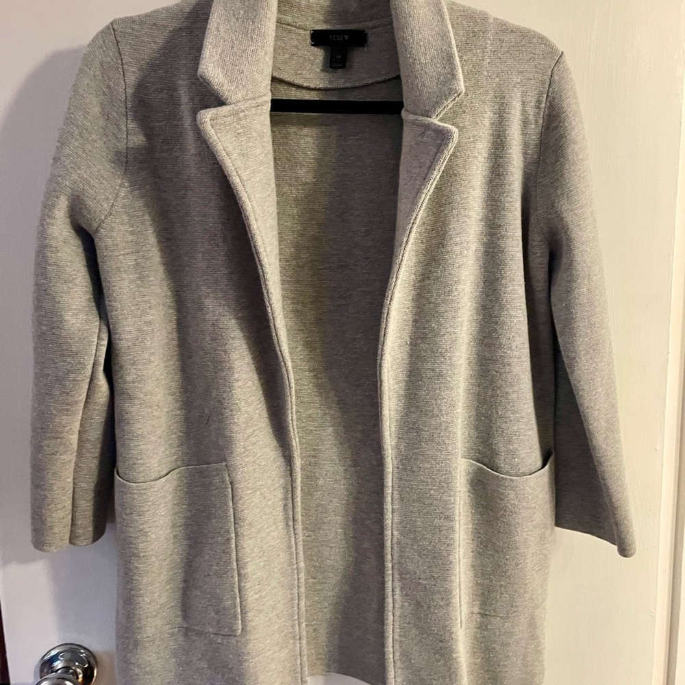 J. Crew Gray Women's Sweater Blazer
